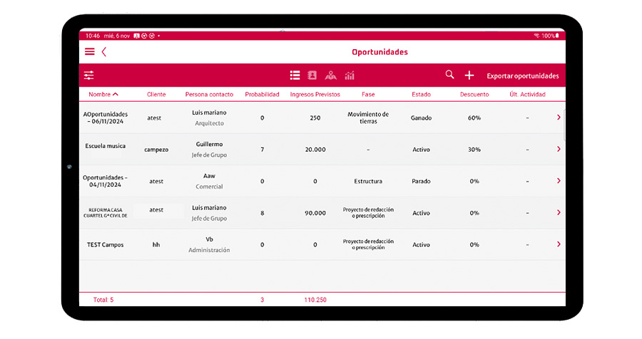 CRM leads mockup - CatalogPlayer